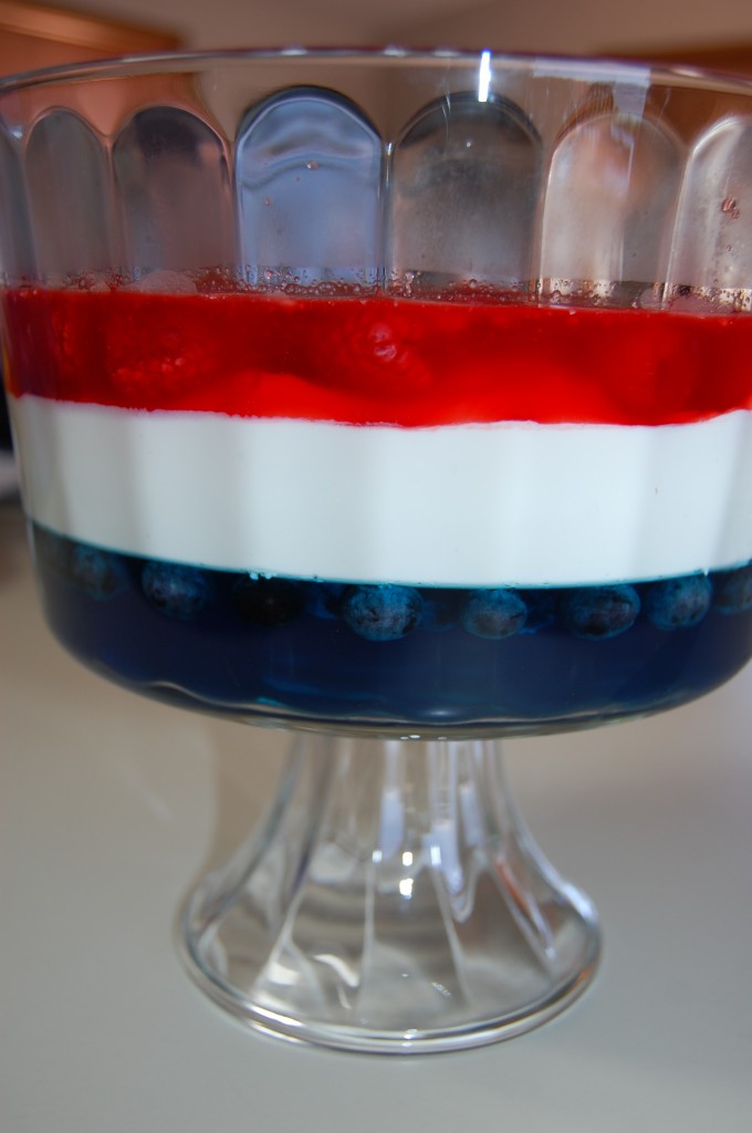 Red White & Blue Jello Fruit Salad | Cooking Mamas