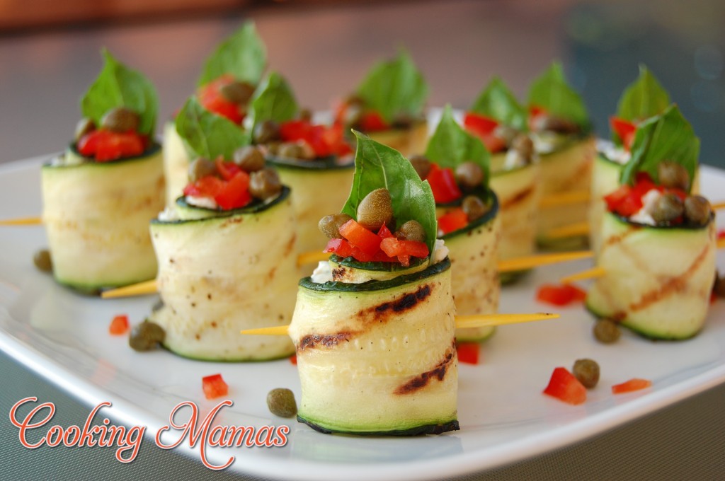 Zucchini Rolls with Garden Cream Cheese