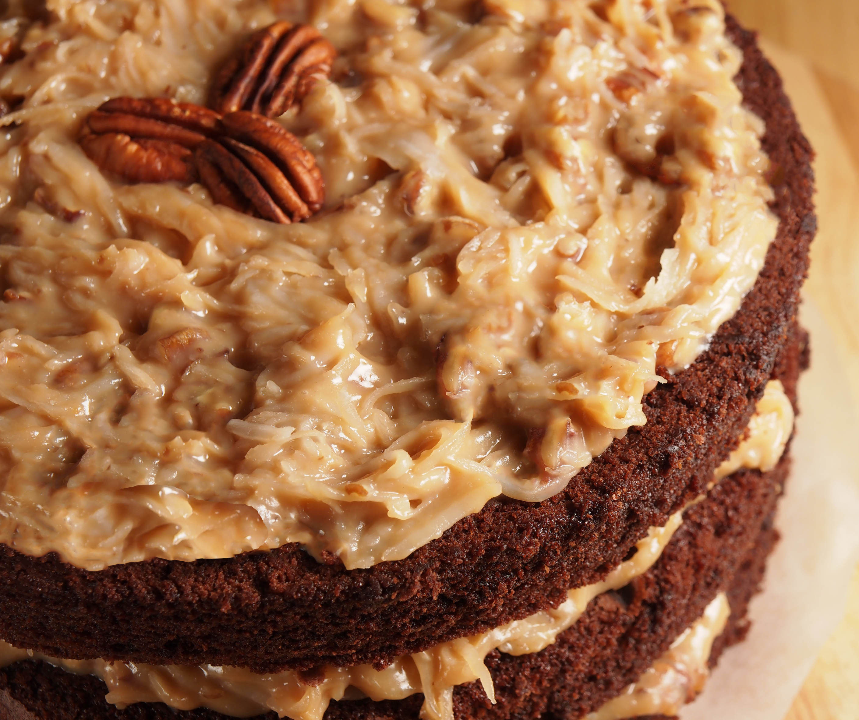 Eggless German Chocolate Cake - Mommy's Home Cooking