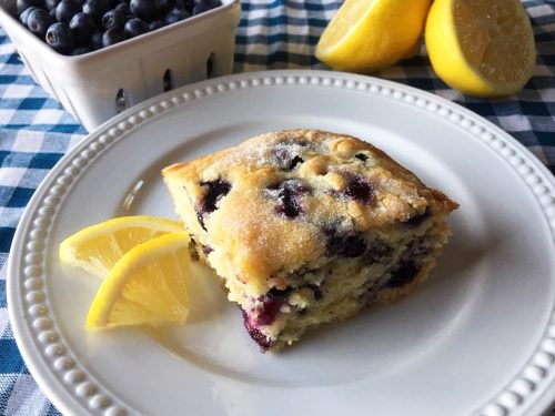 Lemon Blueberry Coffee Cake Recipe {Easy Homemade Breakfast Cake}