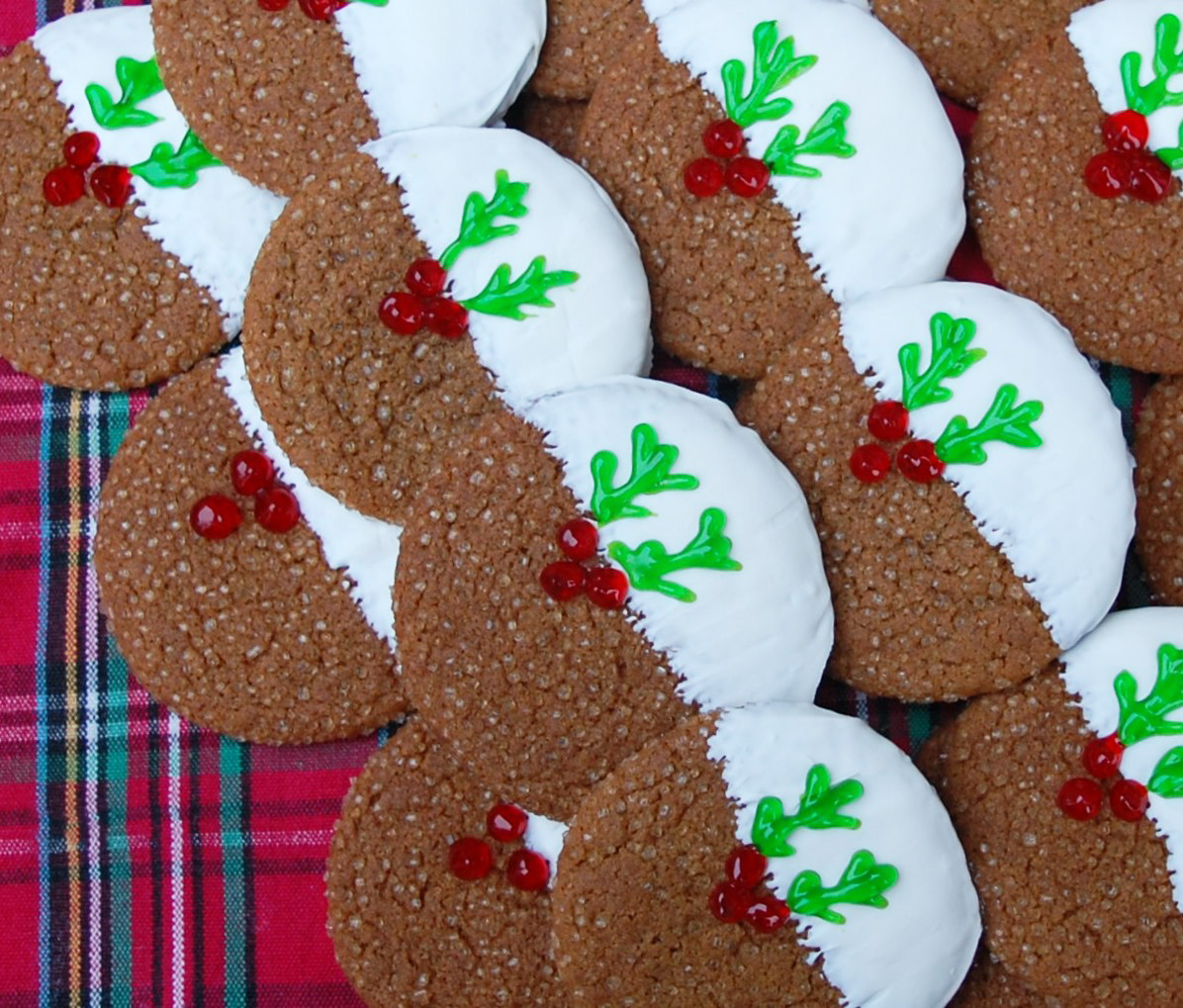 Snow Capped Ginger Cookies | Cooking Mamas