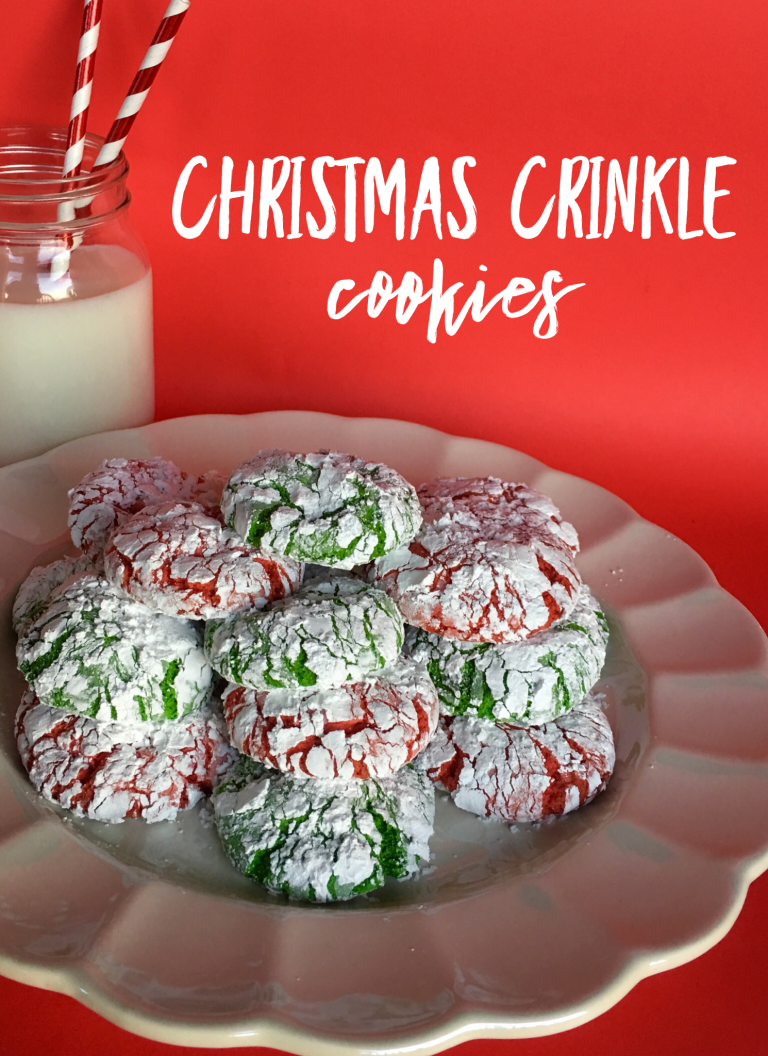 Christmas Crinkle Cookies | Cooking Mamas