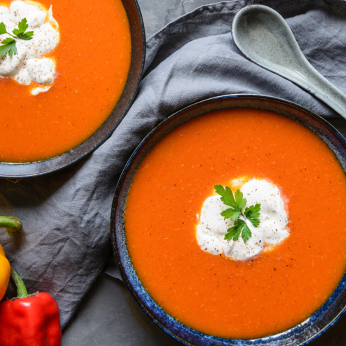 Roasted Red Pepper Soup | Cooking Mamas