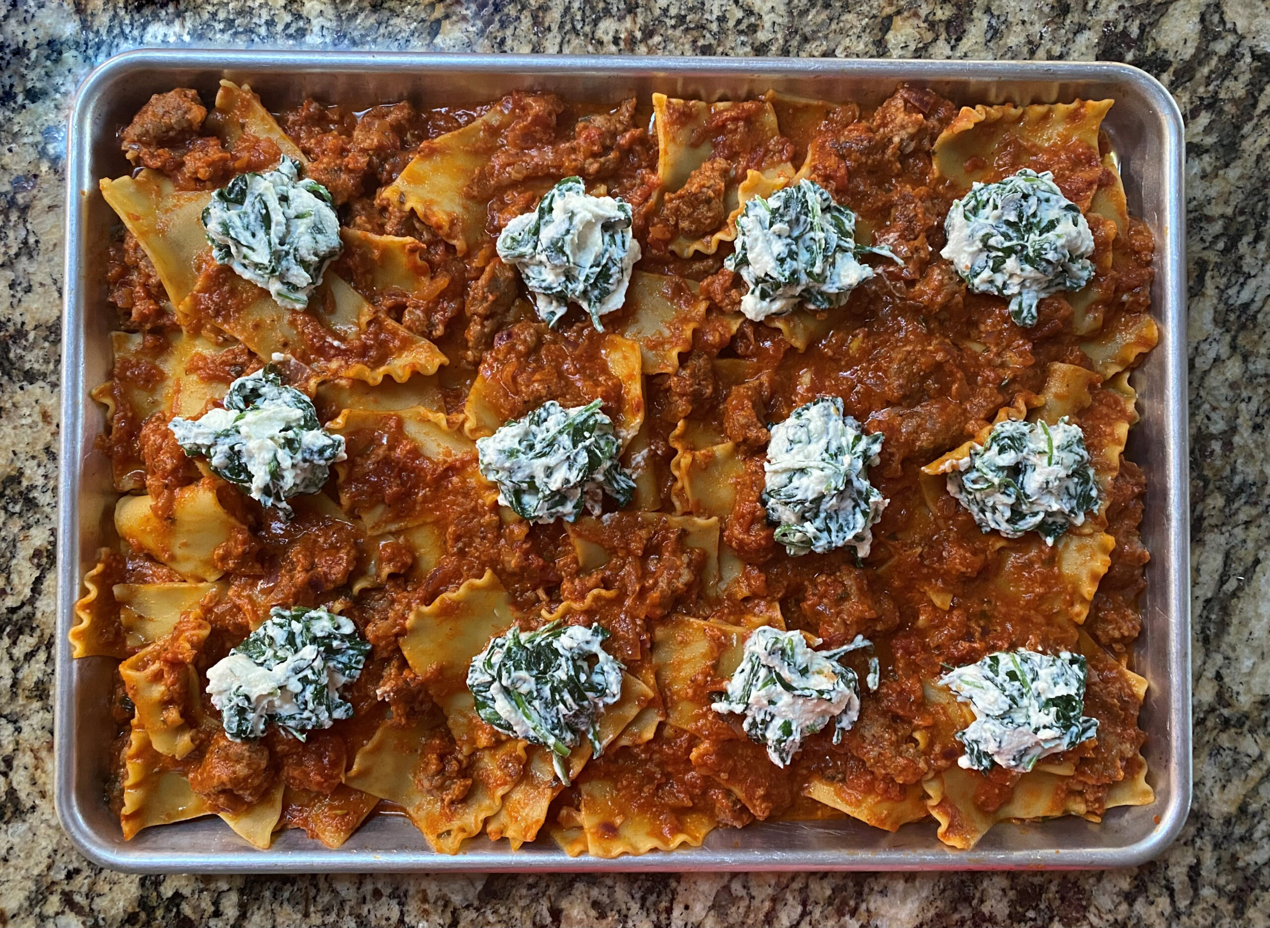 Sheet Pan Lasagna